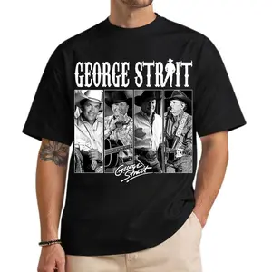 George Strait 2025 Shirt,Country Music Western Tshirt For Fan Vintage Gift Crewneck Full Size S-5XL