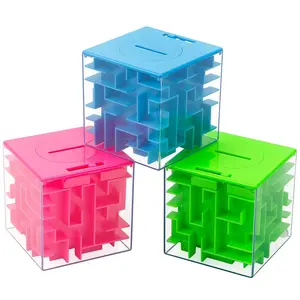 GARVEE 3-Unit Money Maze Puzzle Box - Logic Game, Brain Teaser Toy, Ideal Gift for Kids