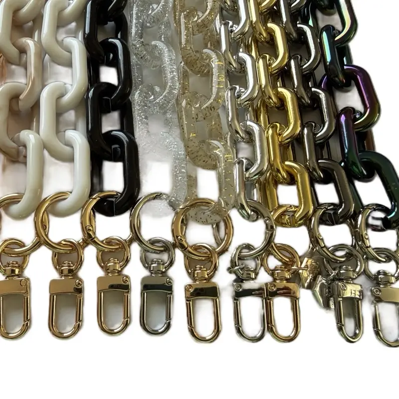 LGS Zip Loops 18" Acrylic Bag Chains Purse Accessories Purse Shoulder Straps