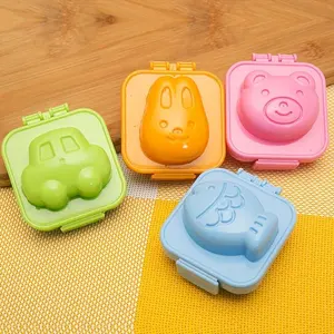 A Set of 4 Non-stick Animal Egg and Rice Ball Molds, Including Rabbit, Bear, and Fish Shapes. Durable Kitchen Gadgets for Creative Cooking, Fun Breakfasts, and Specialty Cookware