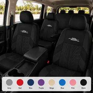 TOYOUN 7-Seat Car Seat Covers Set - Universally Compatible, Stylish Sporty Craftsmanship, Durable Comfort, Easy Installation - Complete Set for Families or Fleets, Premium Auto Interior Accessories