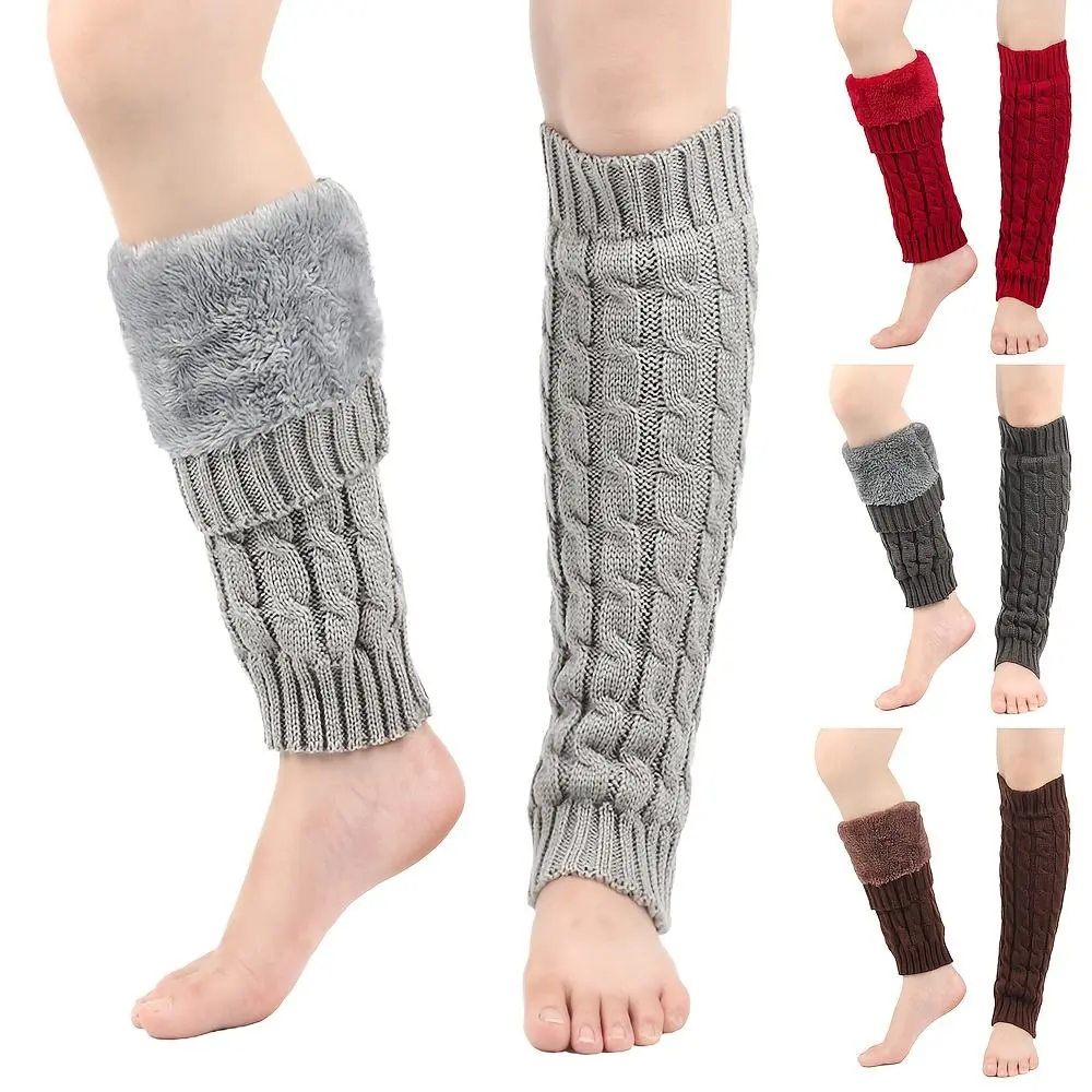 Elegant Warm Women's Knee-High Tights Thick Winter Warmth Non-Slip Bottom Hand Washable Brown Black Red Gray Beige for Daily Formal Outfits Cold Weather Office Casual Wear