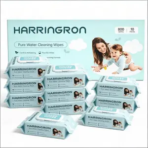 Baby wipes, Momcozy wipes 10 Pack, 800 Wipes - oversized, cleansing and moisturizing children's wipes, baby products, products for girls and boys, unscented baby wipes, portable maternal and child gifts, safe baby wipes