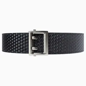 Basket Weave Duty Ratchet Belt, Nickel Buckle, 2.25" [57mm]