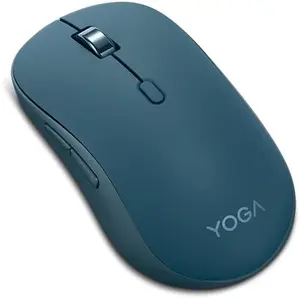 Lenovo Yoga Bluetooth Silent Mouse, 3 Level DPI Adjustment, 36 Month Battery Life, Bluetooth 5.3, 3 Device Paring, Whisper Quiet, Programmable Buttons, Smooth Finish, Tidal Teal