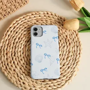 Blue Bows Starfish Shell Phone Case Tough Cover for iPhone 17 Pro Max, 2026 iPhone 17e/16e