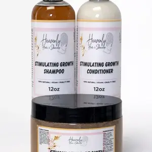 12oz Stimulating Growth Shampoo Conditioner & Deep Conditioner Bundle
