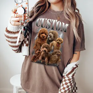 Custom Bootleg Rap PET Shirt, Custom Pet, Custom Retro Graphic 90s Tshirt, Dog Bootleg Shirt, Your Own Bootleg Your Design