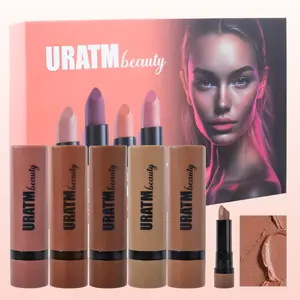 5-color matte nude lipstick set, non-stick, waterproof and non-fading lipstick