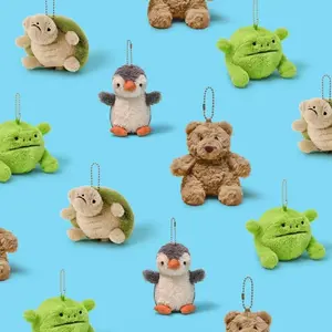 Cartoon Christmas Peanut Doll Plush Toy Bag Pendant Keychain Christmas Gift