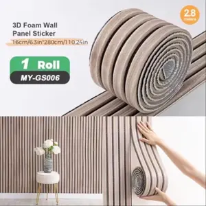Self-Adhesive Soft Wall Protector Stickers, Bedroom Bedside Wall Paper, Thickened Protective Strips & Ceiling Decorative Trim