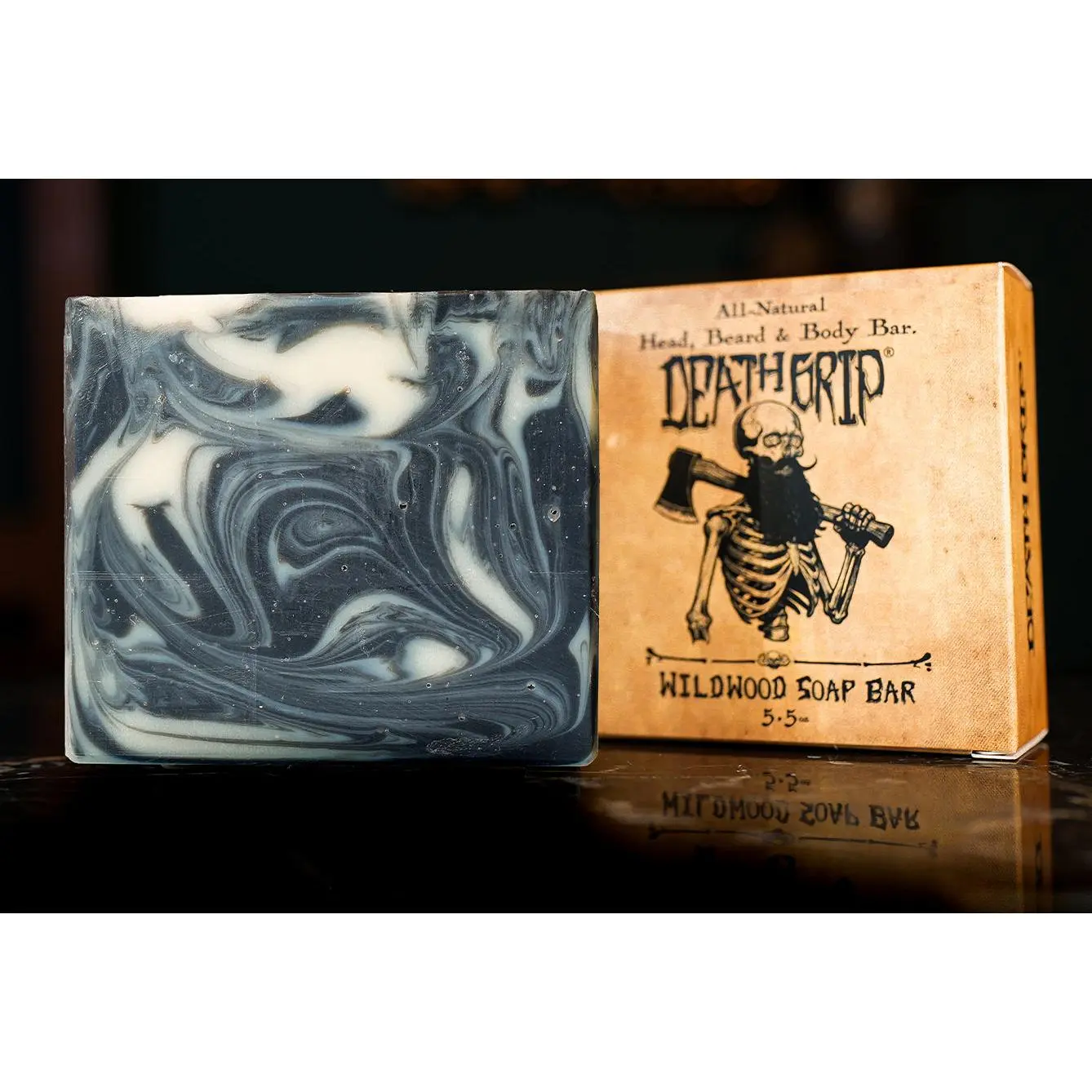 Wildwood Head, Beard, and Body Bar – Handmade Tallow Soap for Hair, Beard & Body | Activated Charcoal, Shea Butter, Olive Oil & Essential Oils | Artisan Cold Process Moisturizing Cleansing Bar 5.5 oz
