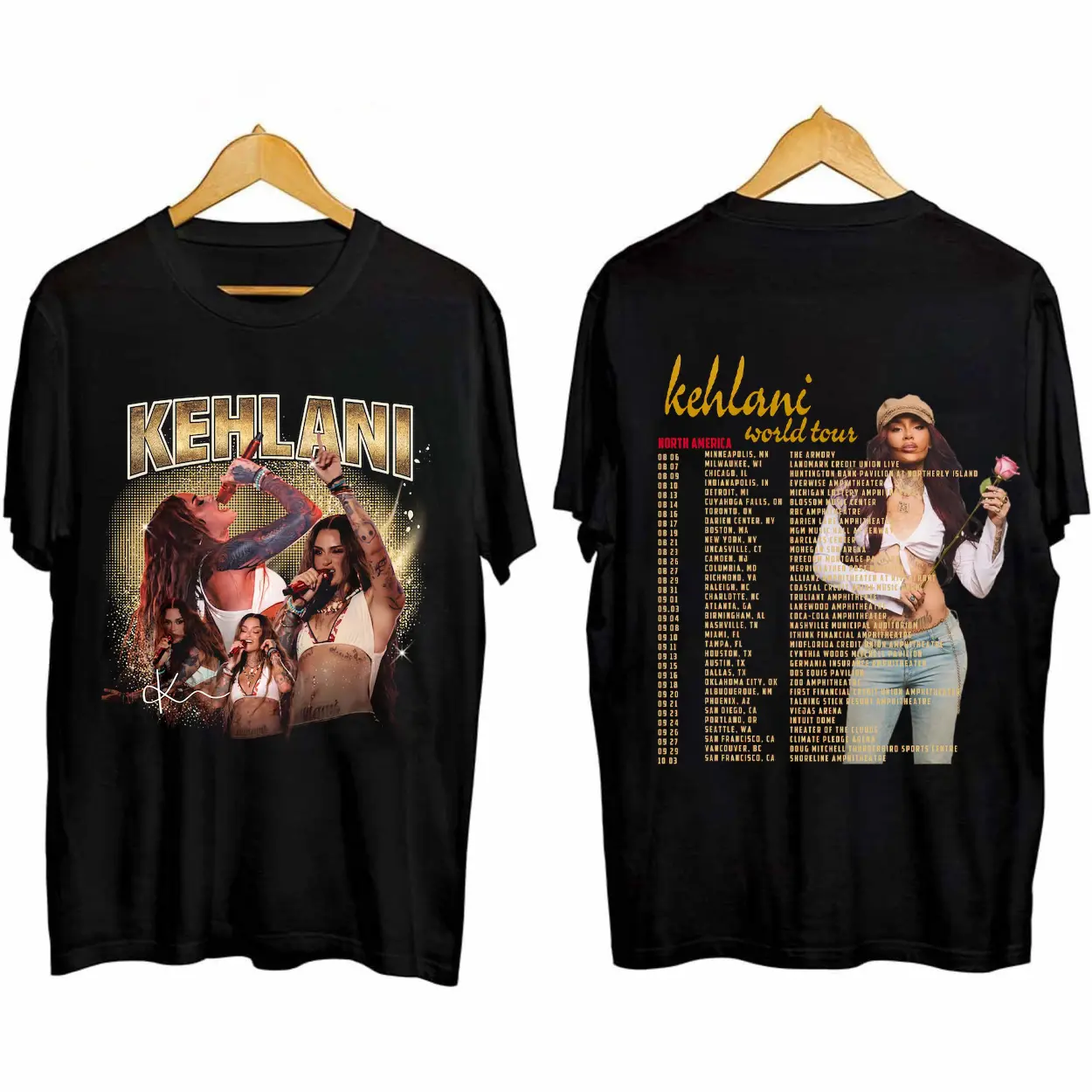 Kehlani World Tour 2026 Shirt Blue Water Road Fan Tee HY6303