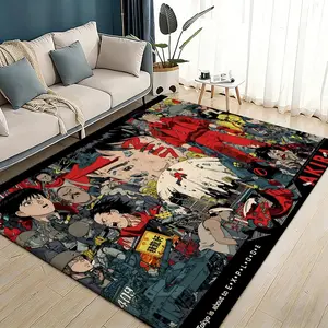 Anime A-Akira Floor Mat Flannel Rugs Soft Warmth Floor Mat Thickened Non-Slip for Room Home Decor Door Mat Strong Water Absorption Upgraded Anti-Slip Backing Easy to Clean Decorative Rug Print Rug
