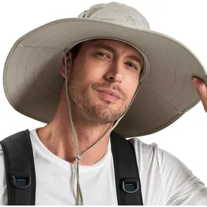 L/XL/XXL Wide Brim Sun Hat UPF 50+, Waterproof & Breathable for Men Women, Suitable for Fishing Hiking Camping & Traveling