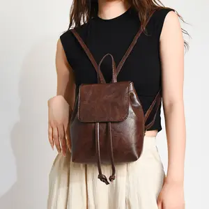 Minimalist Drawstring Multi-functional Convertible Bag—Wear it as a backpack, crossbody bag, or carry it as a handbag! Daypack Purse Lightweight Casual Daypack