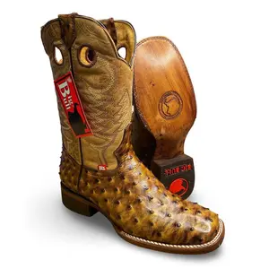 Big Bull | Mens Abilene 51163 Avestruz Africana Cafe Rodeo