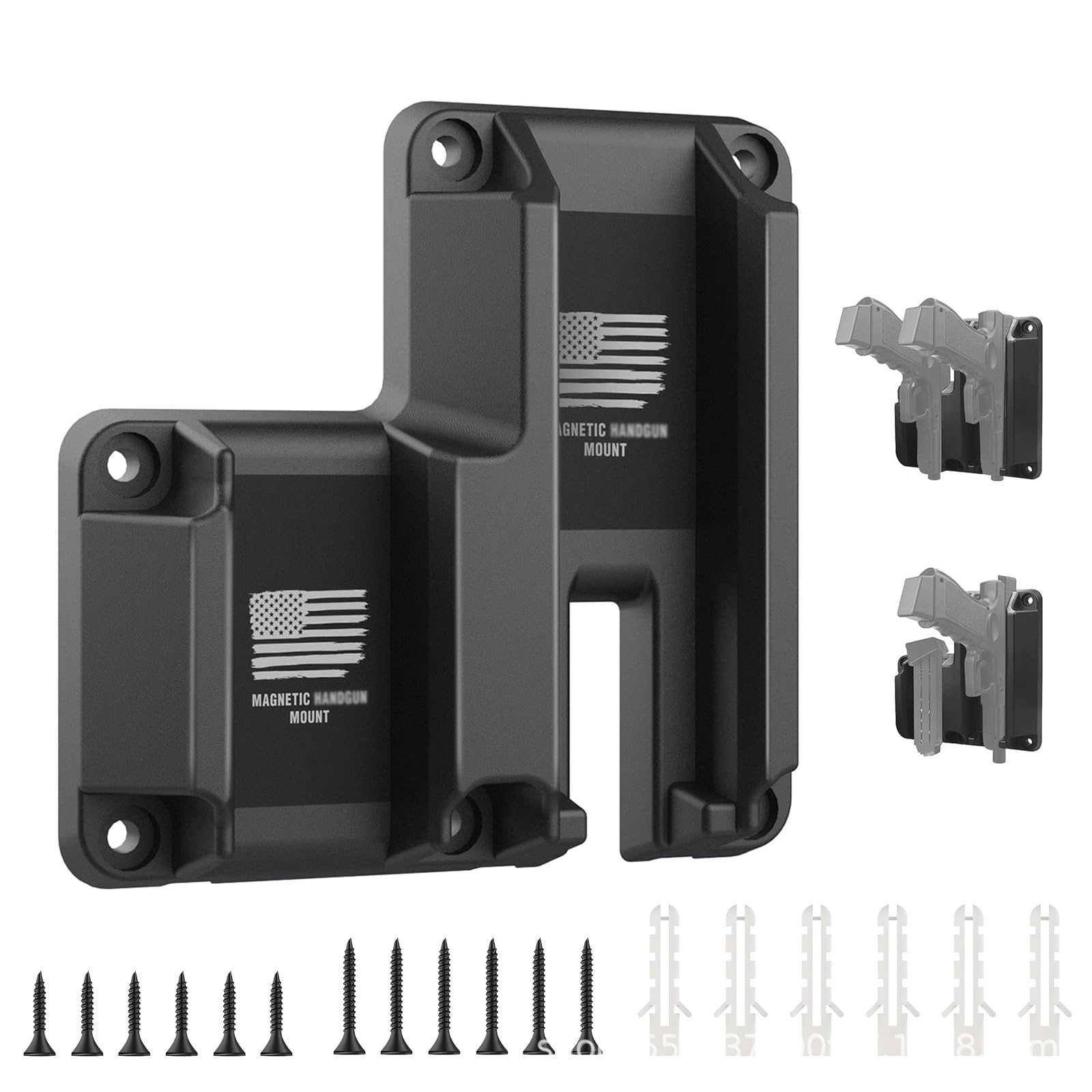 Gun Magnet Bracket Quick Draw GunMagnetic Pistol Holster Hidden Car Applicable to multiple scenarios Adjustable