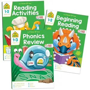 Reading 3-Pack Workbook Set: 192 Pages, 1st Grade, 2nd Grade, 3rd Grade, Reading Activities, Beginning Reading, Phonics Review, Story Order, Comprehension, Ages 6-9 - Paperback
