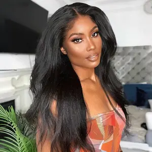 [Limited Deal] OQ HAIR 9x6 HD Lace Yaki Straight Wear Go Wig Pre-Cut Glueless Human Hair Wigs for Women Pre Bleached Knots Natural Hairline Flexible Fit Pre-Max Lace Wigs