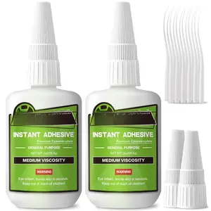 Super Glue Liquid, 4 oz Instant CA Glue Medium Cyanoacrylate Adhesive 113.8 Gram,  Safe Superglue for Plastic Ceramic Metal Shoe  3D Print Model Leather Glass Aquarium Craft Porcelain Rubber