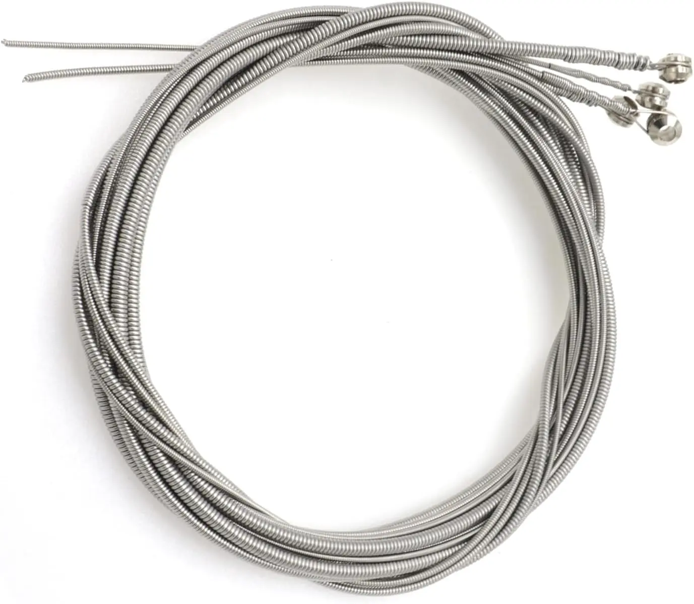 Stainless Steel 4 String Bass Guitar Strings, Electric Bass 4 Strings Replacement Set with Small Ball Ends, Compatible with Acoustic Bass, 4 String Bass Instrument Accessories