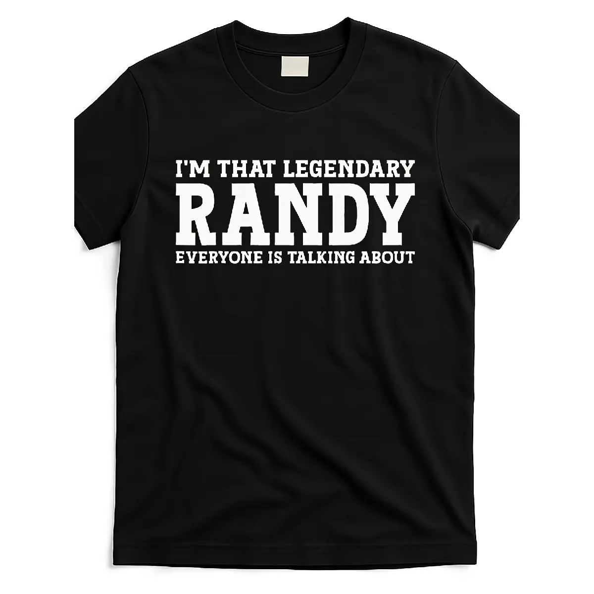 [100% Cotton] 100% Cotton 'S & 'S Short Randy Personal Name Funny Randy T Shirt Same Style 2026 Summer Shirt Sleeved Printed T Shirt 180G