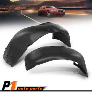 Fits 02-08 BMW 745i 750i 760i Front Driver & Passenger Side New Fender Liner Set
