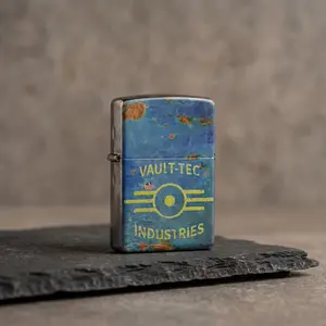 Vault Survivor Premium Lighter (No Fuel Included )- Unique Design Elegant Painting Ideal for Collectors & Men Cast Iron Valentine's Day Holiday Gifts