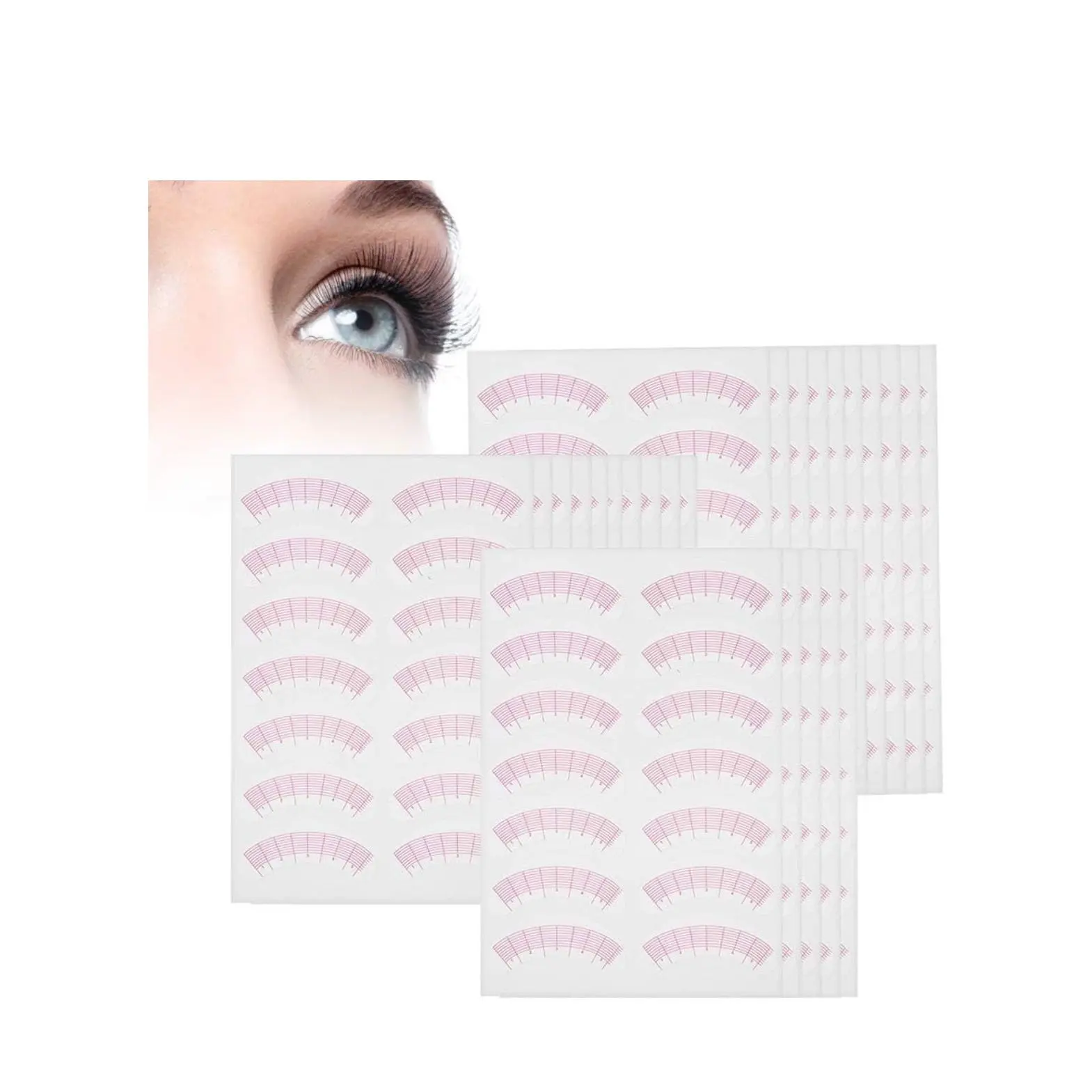 Lash Mapping Stickers - Precise Eyelash Extension Application Tool, Cosmetic Makeup Styling Guides for Professional Lash Artists, Precise Mapping