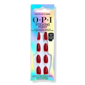 Sticking Point Press On Nails | Color So Hot It Berns