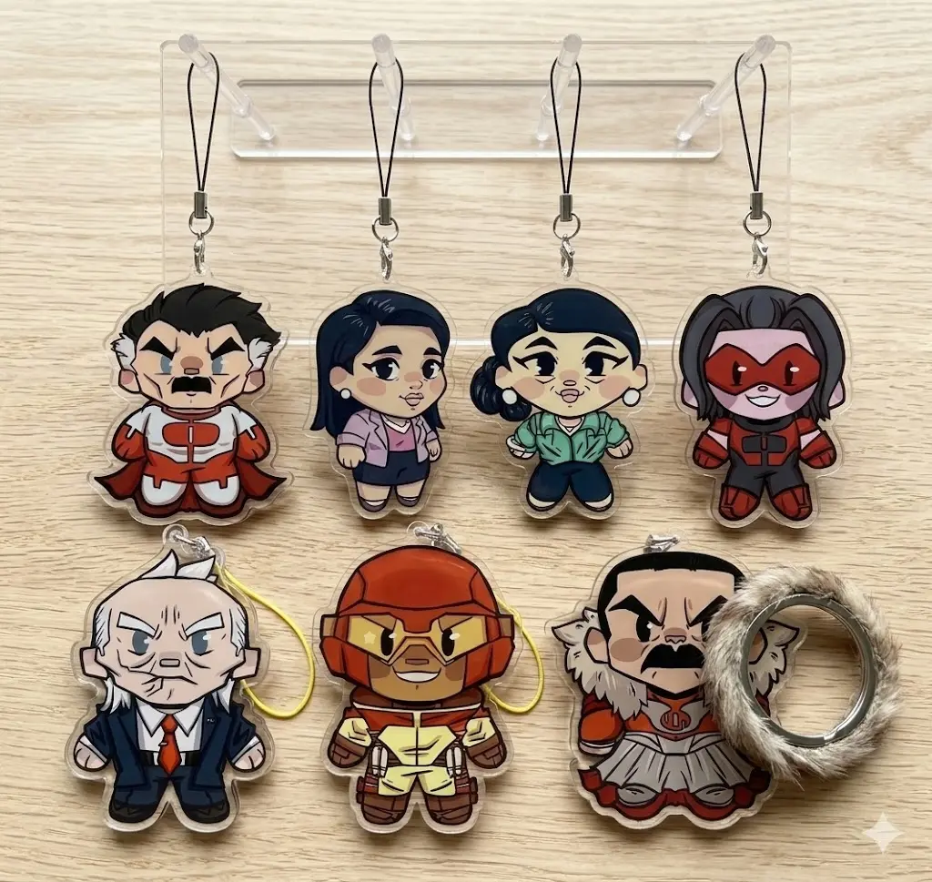 PREORDER Invinciblez Acrylic Keychain - Chibis W2