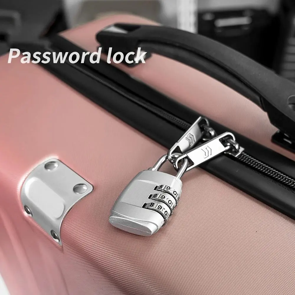 3-digit Combination Lock, Durable Travel Padlock, Portable Mini Lock, Sturdy Lock, Security Lock for Gym, Cabinets, and Luggage, Secure and Reliable for Locking Belongings, Travel Essentials, Durable Travel Accessory, Luggage Locks