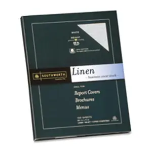 Southworth Company  Fine Linen Paper- 65lb- Acid-free-Lignin- White