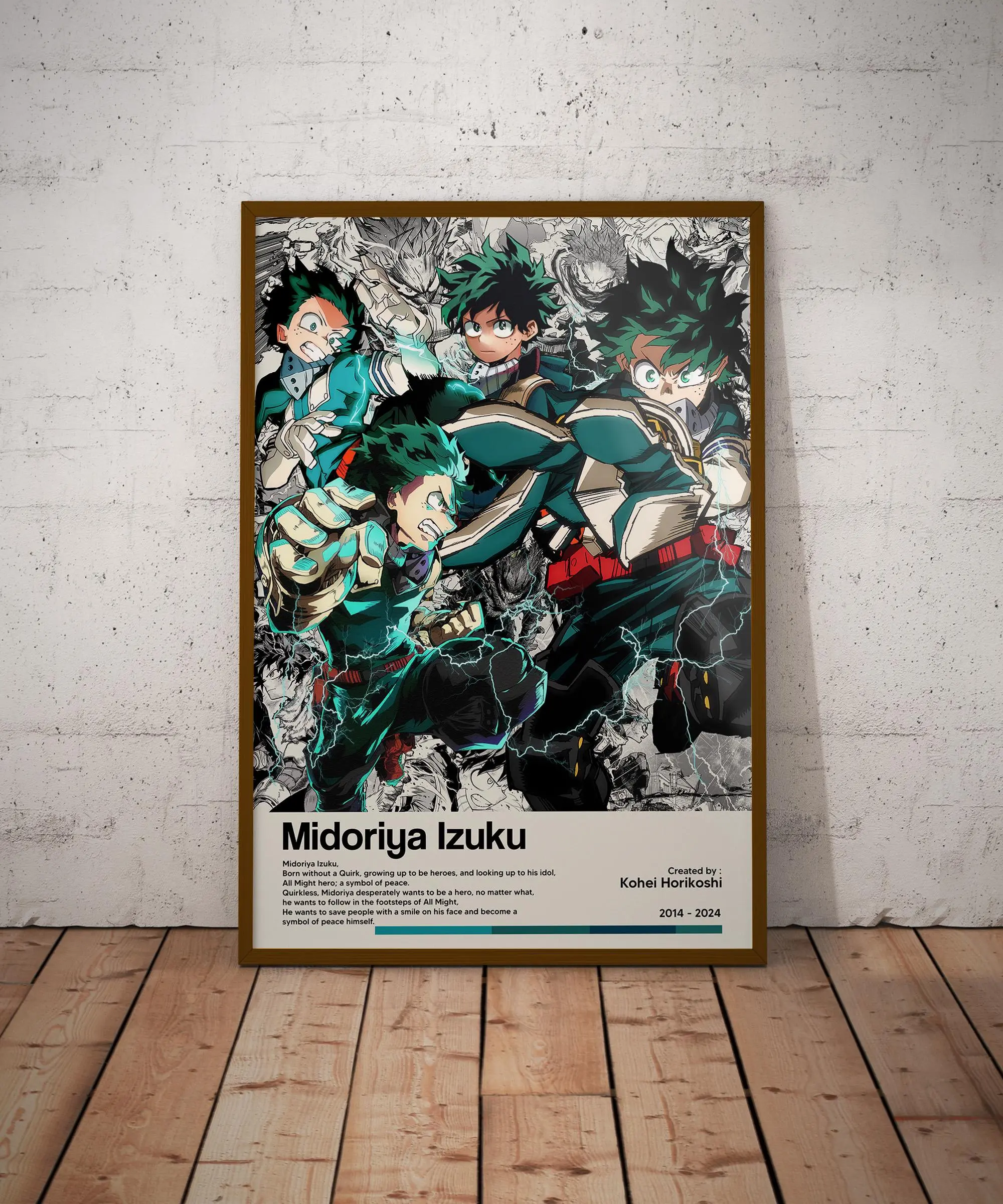 Limited Midoriya Izuku Poster - Anime Deku Poster - Minimalist Anime Poster - Anime Manga Print - Movie Poster - Retro Vintage Poster Art