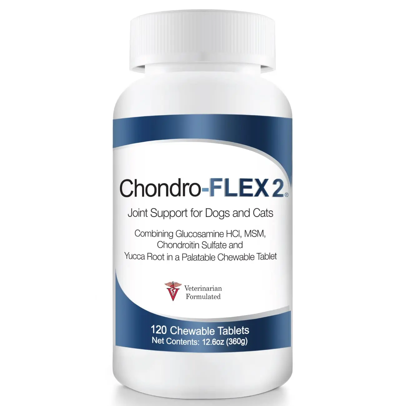 HealthyPets Chondro Flex II Joint Care for Dogs and Cats - Nutritional Support with Glucosamine, Chondroitin, MSM - 120 Chewable Tablets