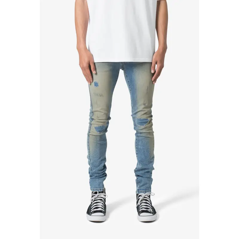 mnml X598 Skinny Stacked Denim - Blue - TikTok Shop