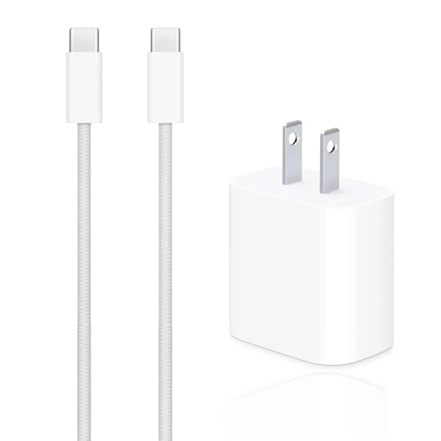 Airpods Pro 2nd Gen Charger, 20W USB-C Airpods 4 Charging Cord, USB C to USB c Woven Cable for airPods Max 2 (2024), airPod Pro (2nd Gen) ,iPhone 15/16/16E Charging Cord Power Adapter