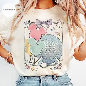 Comfort Colors Epcot Shirt, Retro Coquette Bow Epcot T Shirt, Magic Kingdom Family Matching Shirt, Epcot Name Shirt, World Traveler Shirt, Cute Girl Trip Tee Style2
