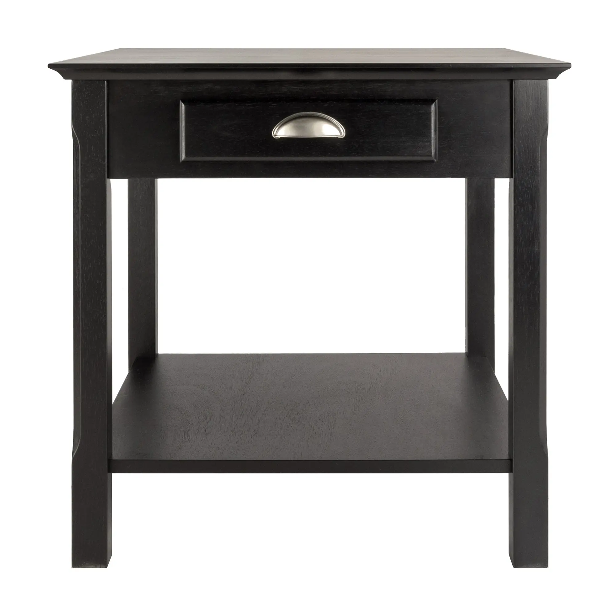 Winsome Timber Accent Table, Black, Solid / Composite wood