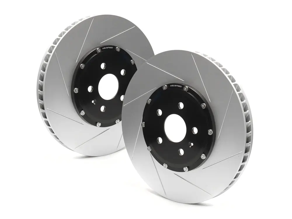 2-Piece Floating Brake Rotors | Front Kit 357mm Slotted • MQBe Golf R Mk8, S3 8Y