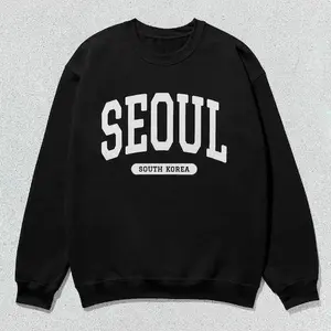 Seoul Sweatshirt South Korea Collegiate Crewneck Sweater Unisex