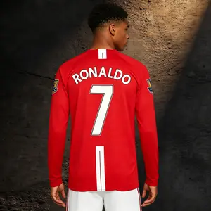 0708 Short Long Sleeve Soccer Jersey Away 7 Ronaldo Champions League Edition