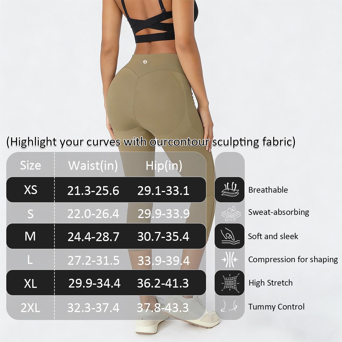 High-waisted yoga pants with peach butt effect and pockets, tummy control and butt lift, 7/8 length fitness leggings for women High-waisted yoga pants with peach butt effect and pockets, tummy control and butt lift, 7/8 length fitness leggings for women