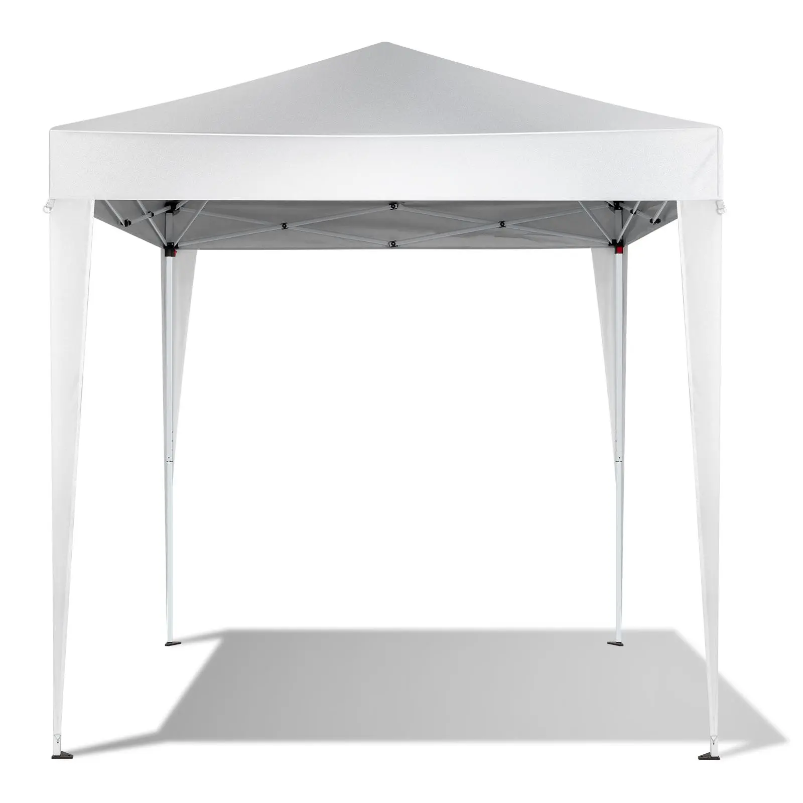 【Summervibes】6.5x6.5ft Pop Up Canopy Tent, Outdoor Tent Canopy Foldable Portable Canopies for Camping, Patio, Easy Up Gazebo Canopy with Carry Bag, White
