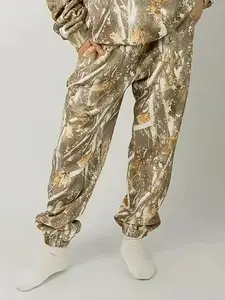 Women's Loose-Fit Sporty Sweatpants, Tree Branch Print Design, Casual & Comfortable Fit, Perfect for Spring & Fall Seasons