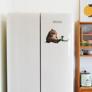 Lizard with Otter Meme Magnet, Funny Reptile Fridge Magnet Decor, Strong Hold Magnetic Sticker for Kitchen, Locker Office, Perfect for Daily Fun Decor & Gag Gift, Ideal for Lizard Lovers Meme Fans Teens Coworkers Friends