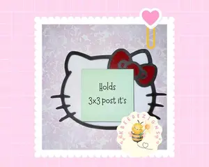 Kitty | Post It Holder | 3D Printed | Desk Accessory