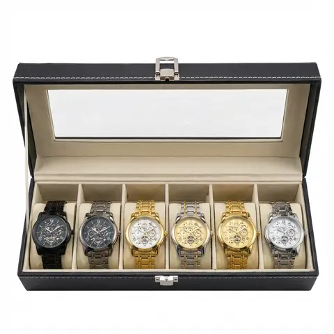 Men's Business Round Analog Watch Set, Men's Watch Set with Box, Fashionable Watches Wristwatch Set As Gifts, Watches boxed watches The design is simple and elegant, without too many complex decorations