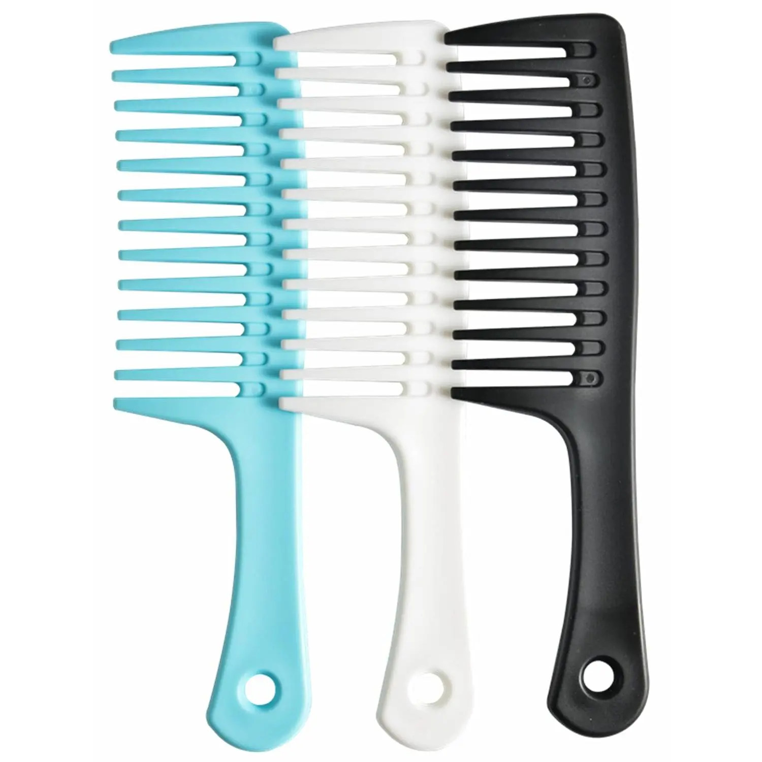 Large Wide-Tooth Detangling Comb - Durable Styling Tool for Curly, Long, Wet Hair - Professional Adult Hair Care Accessory